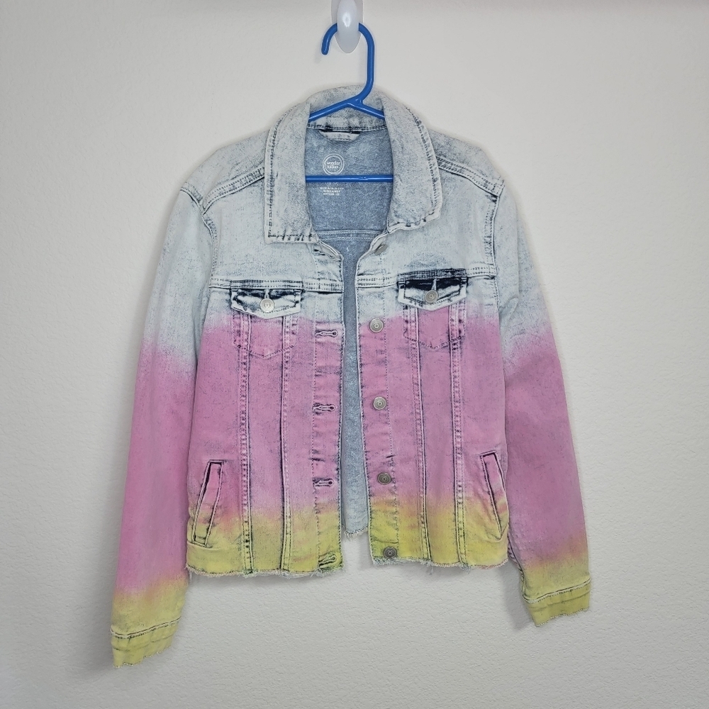 🤍 Wonder Nation Light Tie Dye Denim Jacket